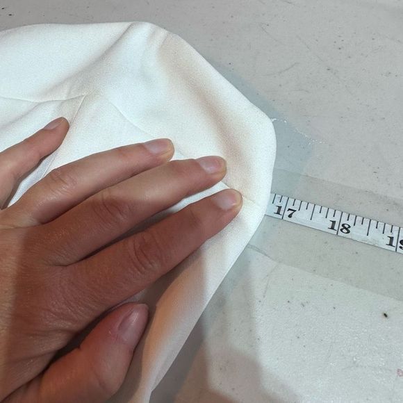 Keepsake the Label Sweetheart Neck Strapless Divide Bodycon Dress White Sz Large - Picture 9 of 11